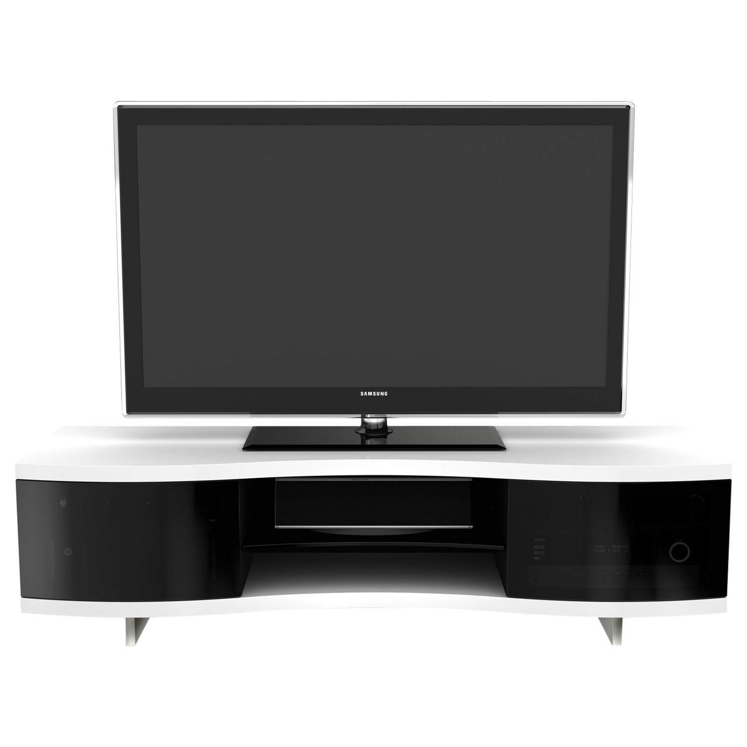 BDI Ola 8137 TV Stand for up to 55-inch TVs, Satin White, width 175cm