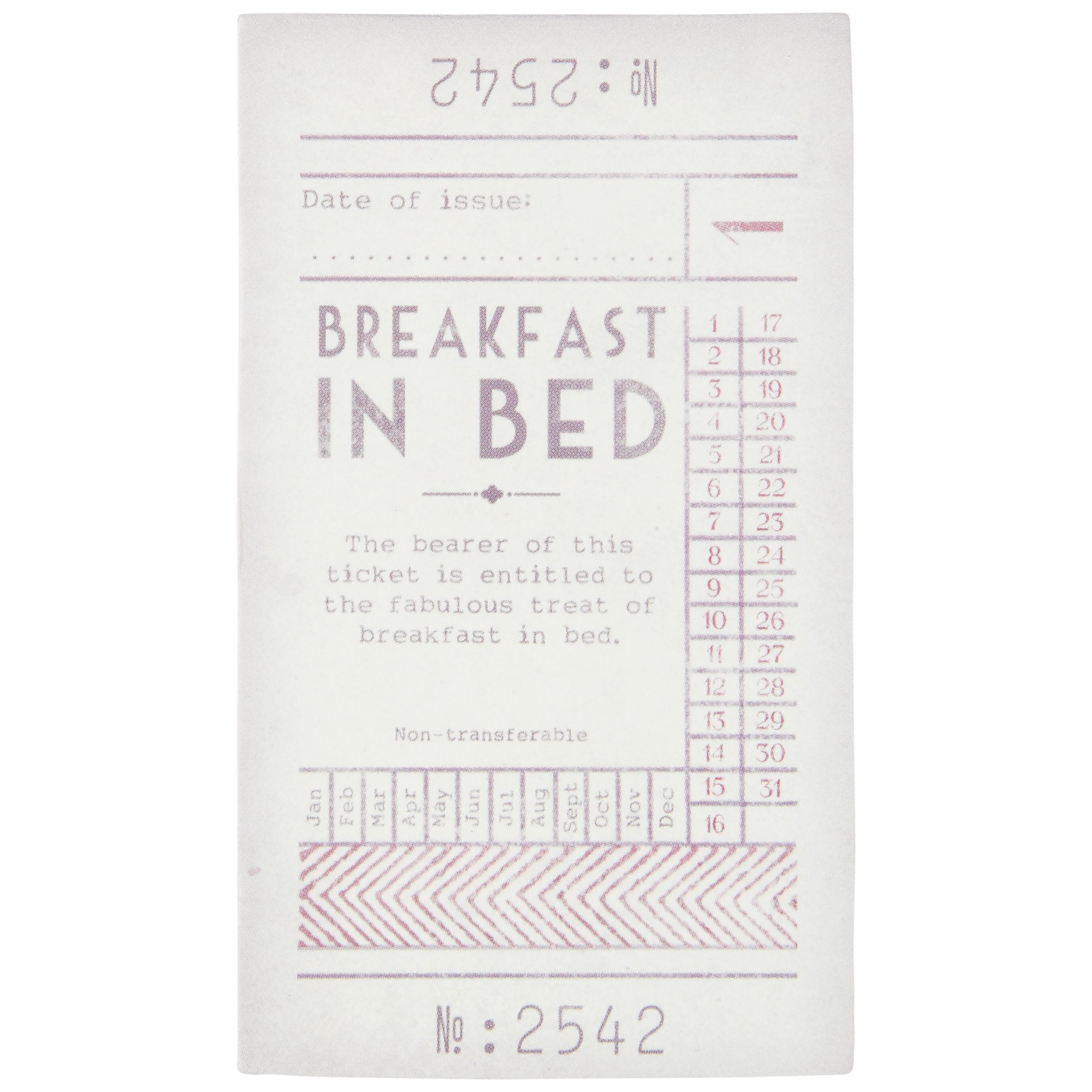 East of India Breakfast in Bed Love Token