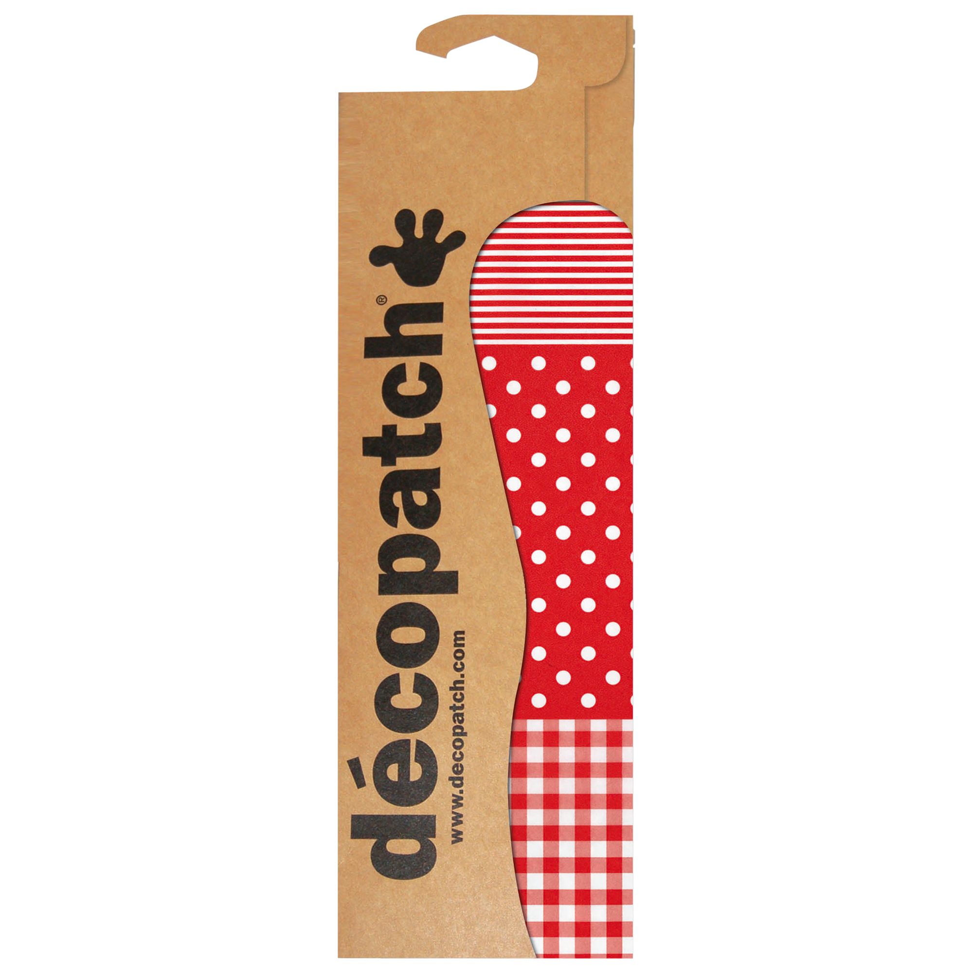 Decopatch Paper, Pack of 3, Red
