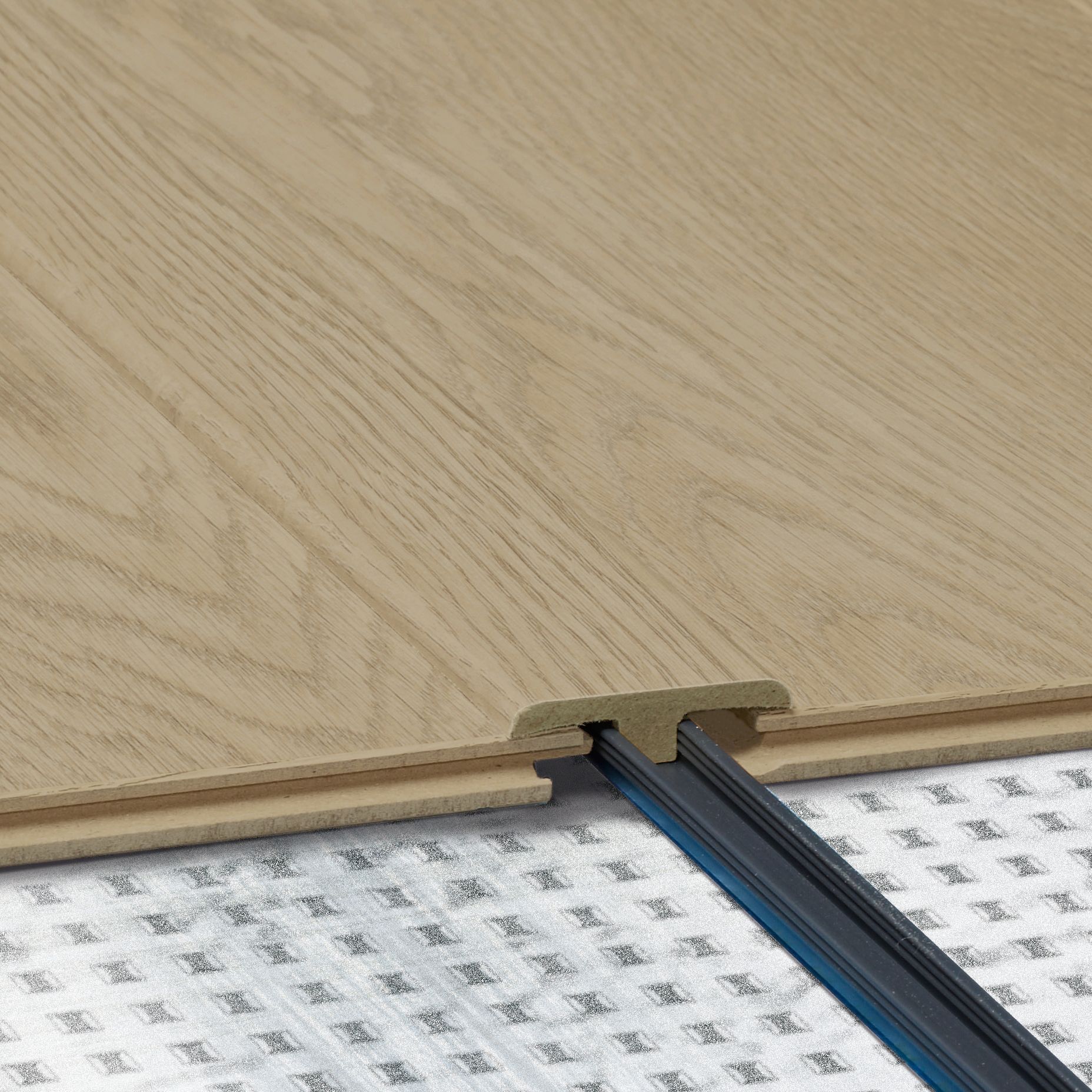 Balterio True Match Floor T-Bar, Natural Varnished Oak, 1.2m