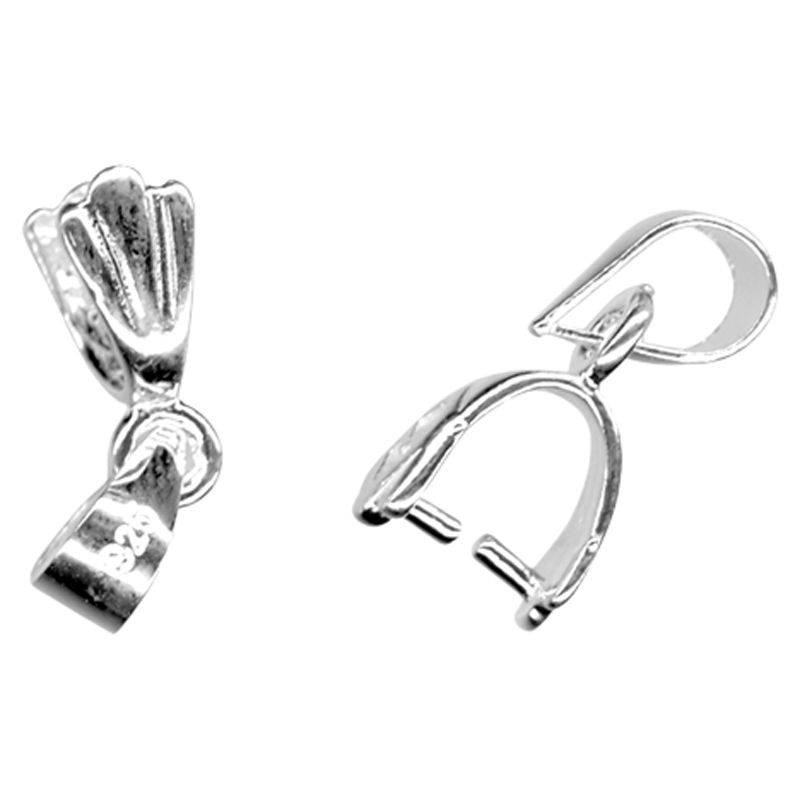 John Lewis 16mm Pendant Mount, Pack of 2, Sterling Silver