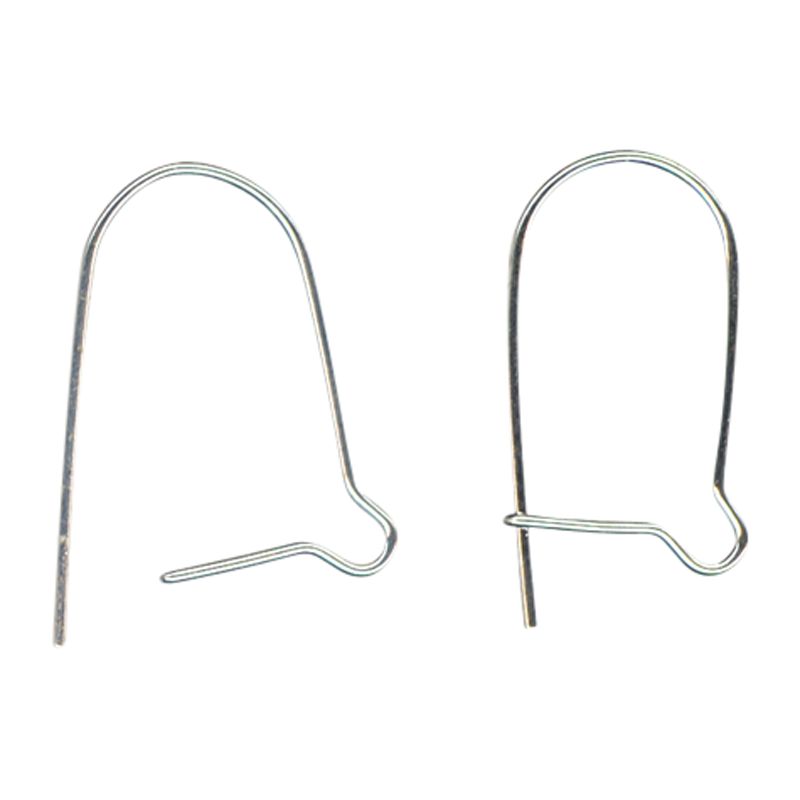 John Lewis Kidney Earwires, Pack of 20, Silver Plated