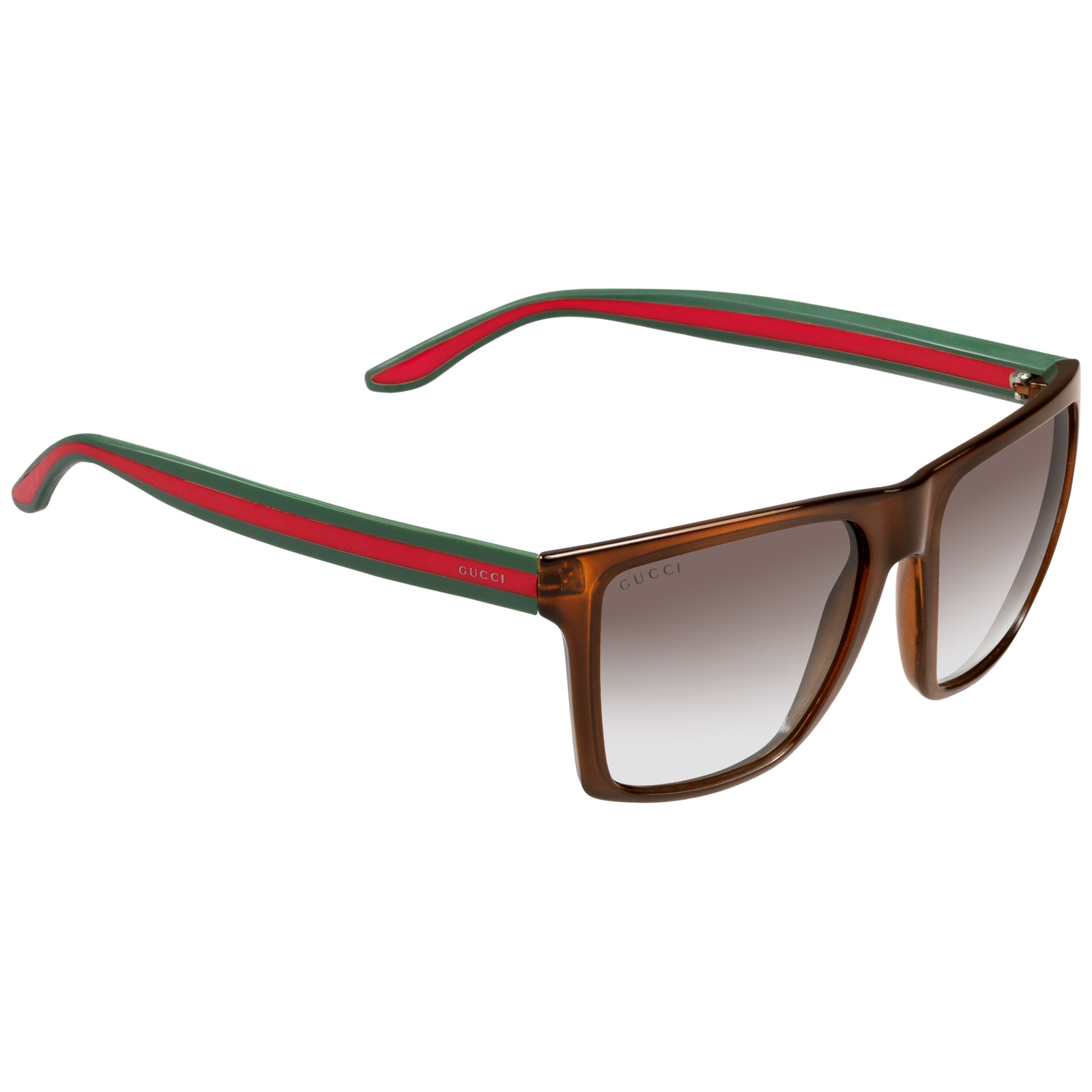 Gucci Matte D-Frame Sunglasses, Tortoiseshell