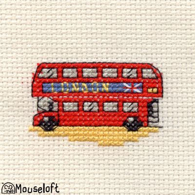 Mouseloft Cross-Stitch Kit, London Bus