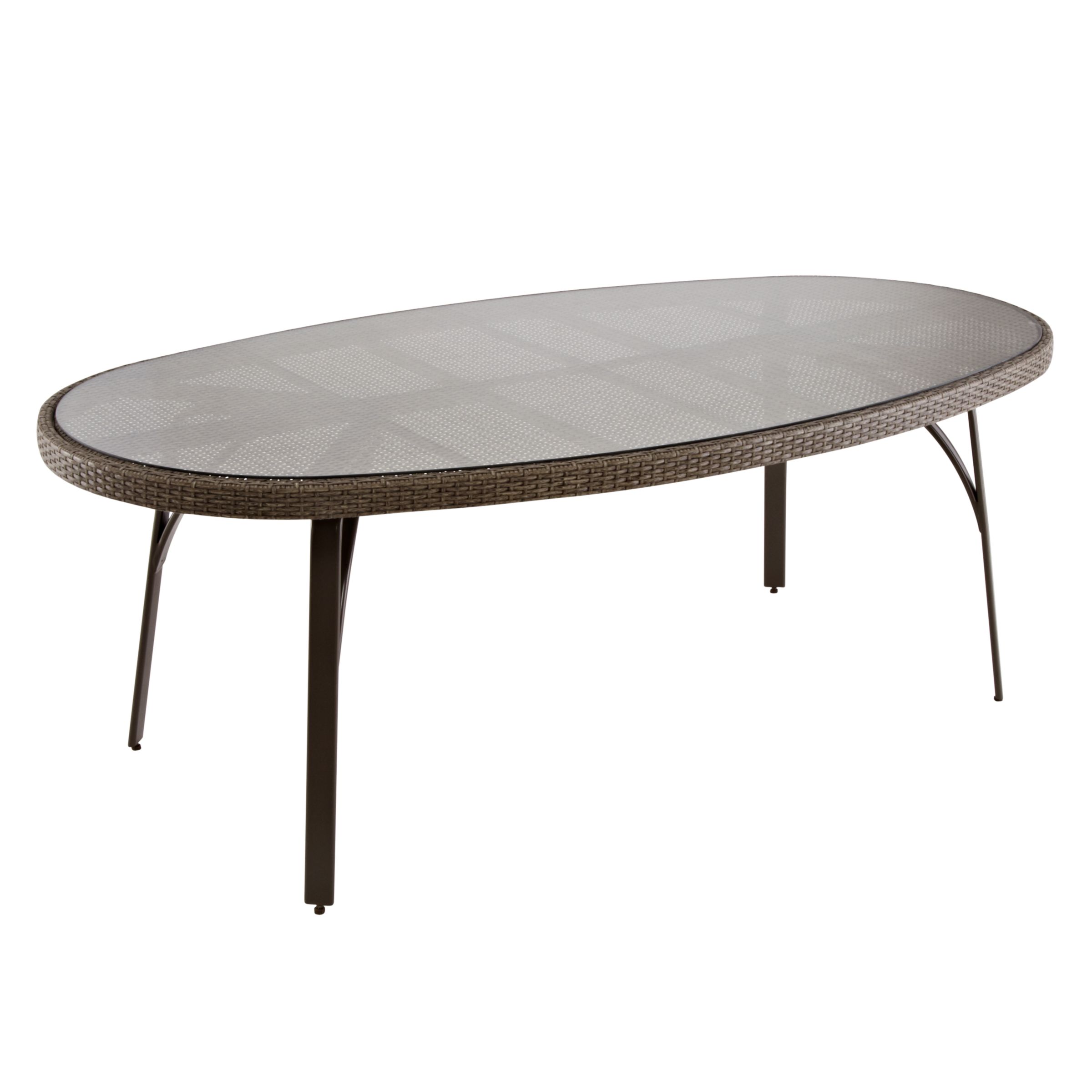 John Lewis Corsica 6 Seater Round Outdoor Dining Table, width 180cm