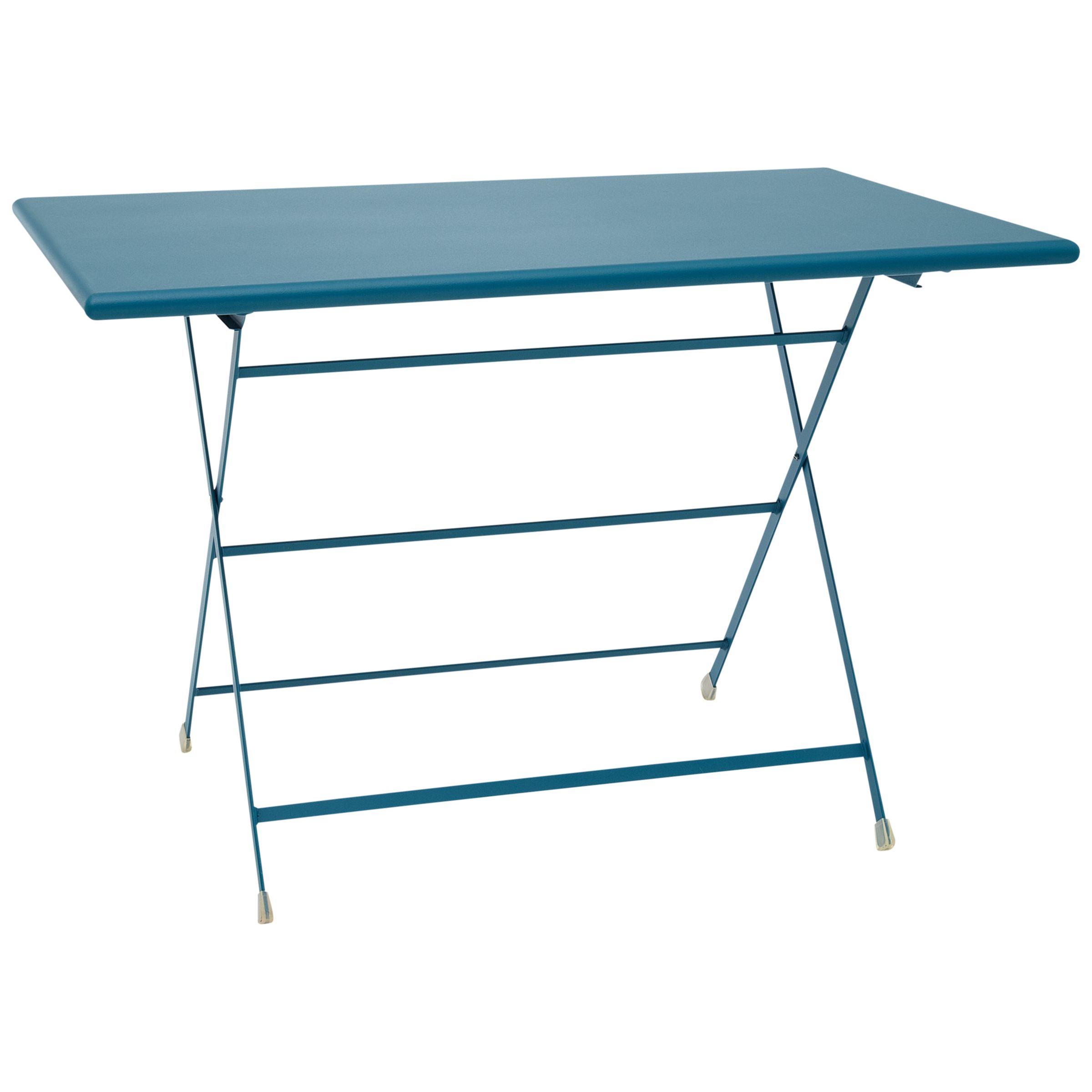 emu Arc En Ciel Rectangular 4 Seater Outdoor Dining Table, Blue, width 70cm