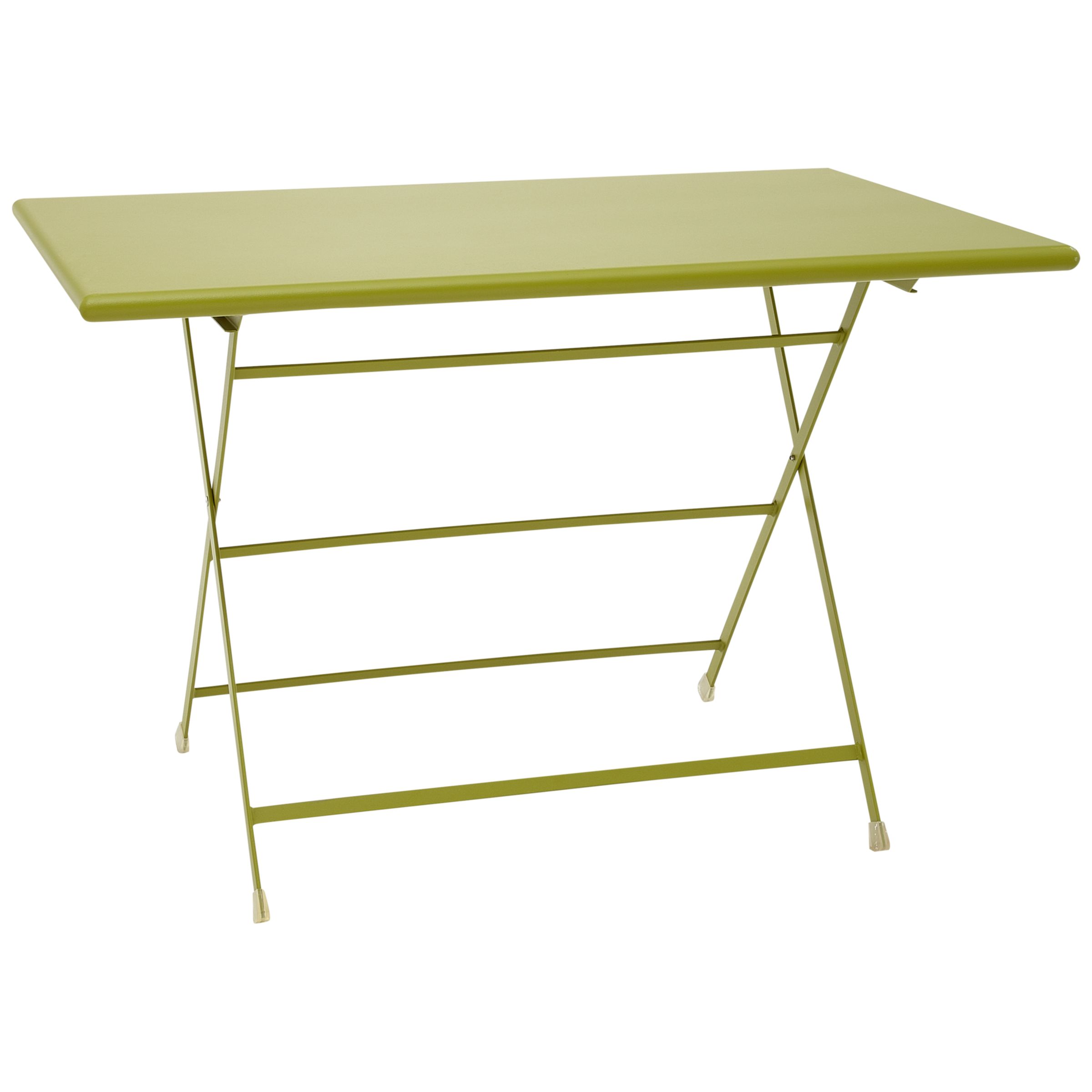 emu Arc En Ciel Rectangular 4 Seater Outdoor Dining Table, Green, width 70cm