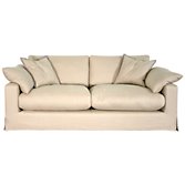 John Lewis Belle Standard Back Large Sofa, Latte, width 192cm