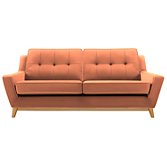 G Plan Vintage The Fifty Three Large Sofa, Tonic Orange, width 199cm