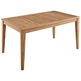 John Lewis Leckford 6 Seater Outdoor Dining Table, width 120cm