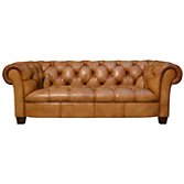 John Lewis Todd Large Sofa, Taupe Leather, width 192cm