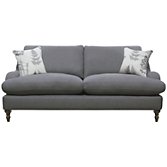 John Lewis Bracken Large Sofa, Charcoal, width 190cm