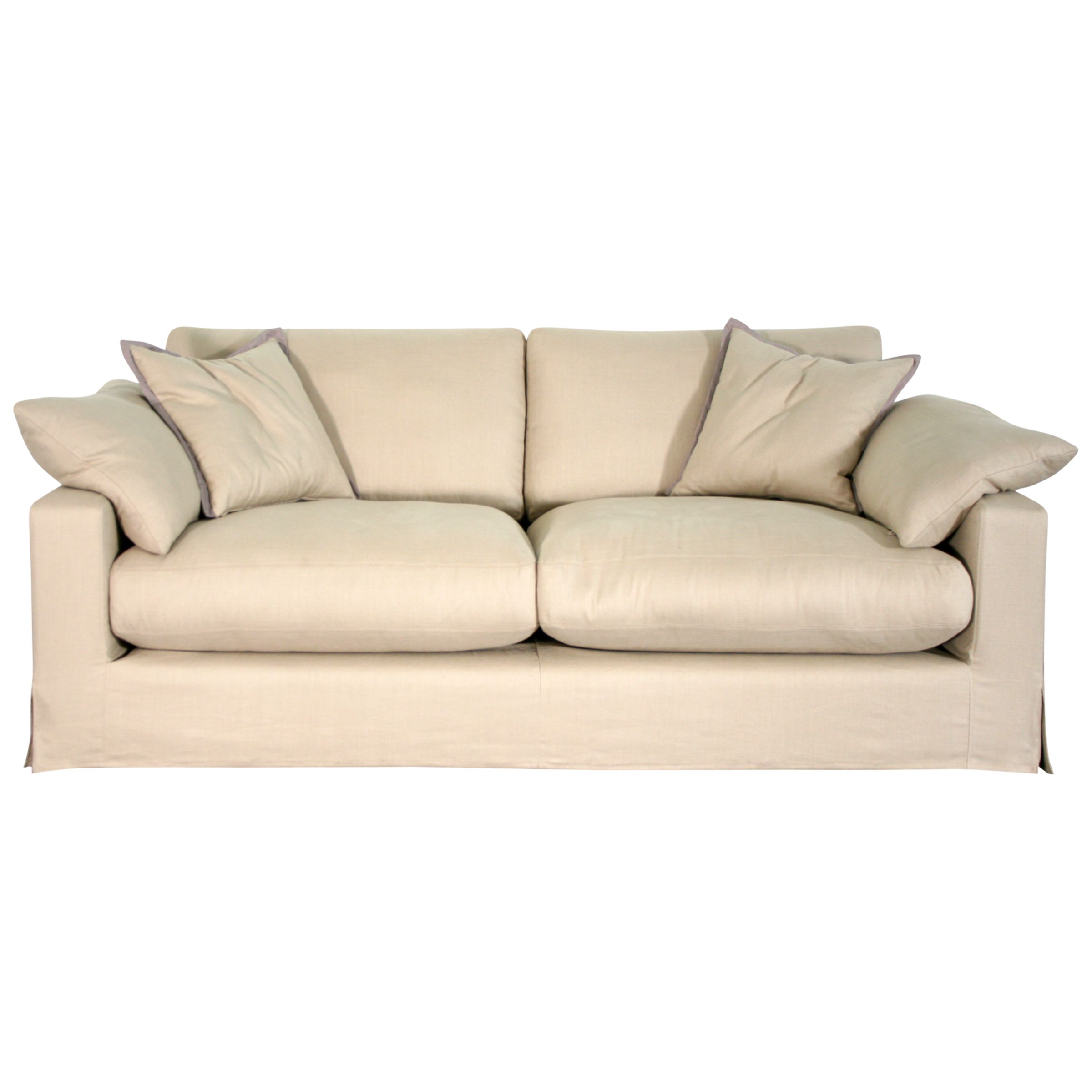 John Lewis Belle Standard Back Medium Sofa, Latte, width 192cm