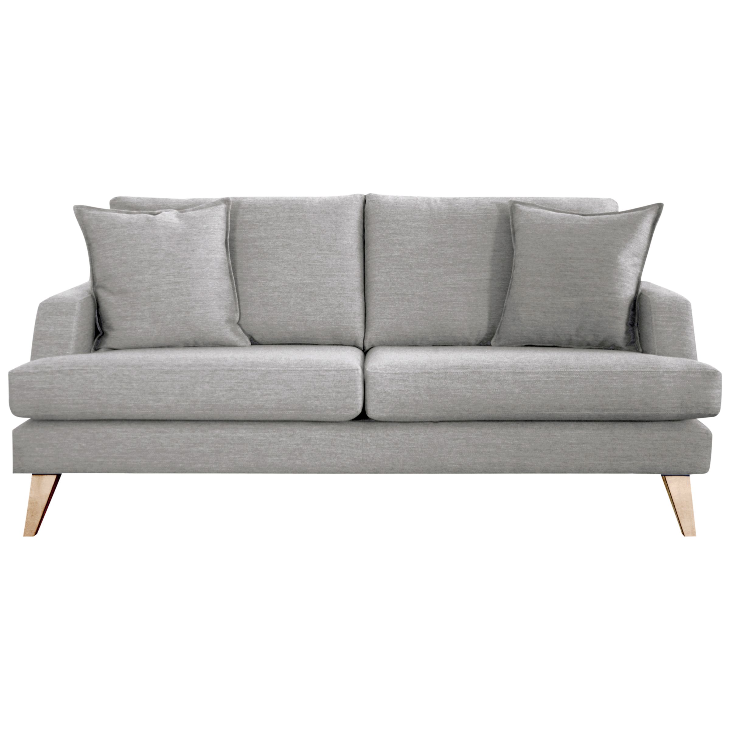 John Lewis Buzz Medium Sofa, Felt Silver, width 177cm