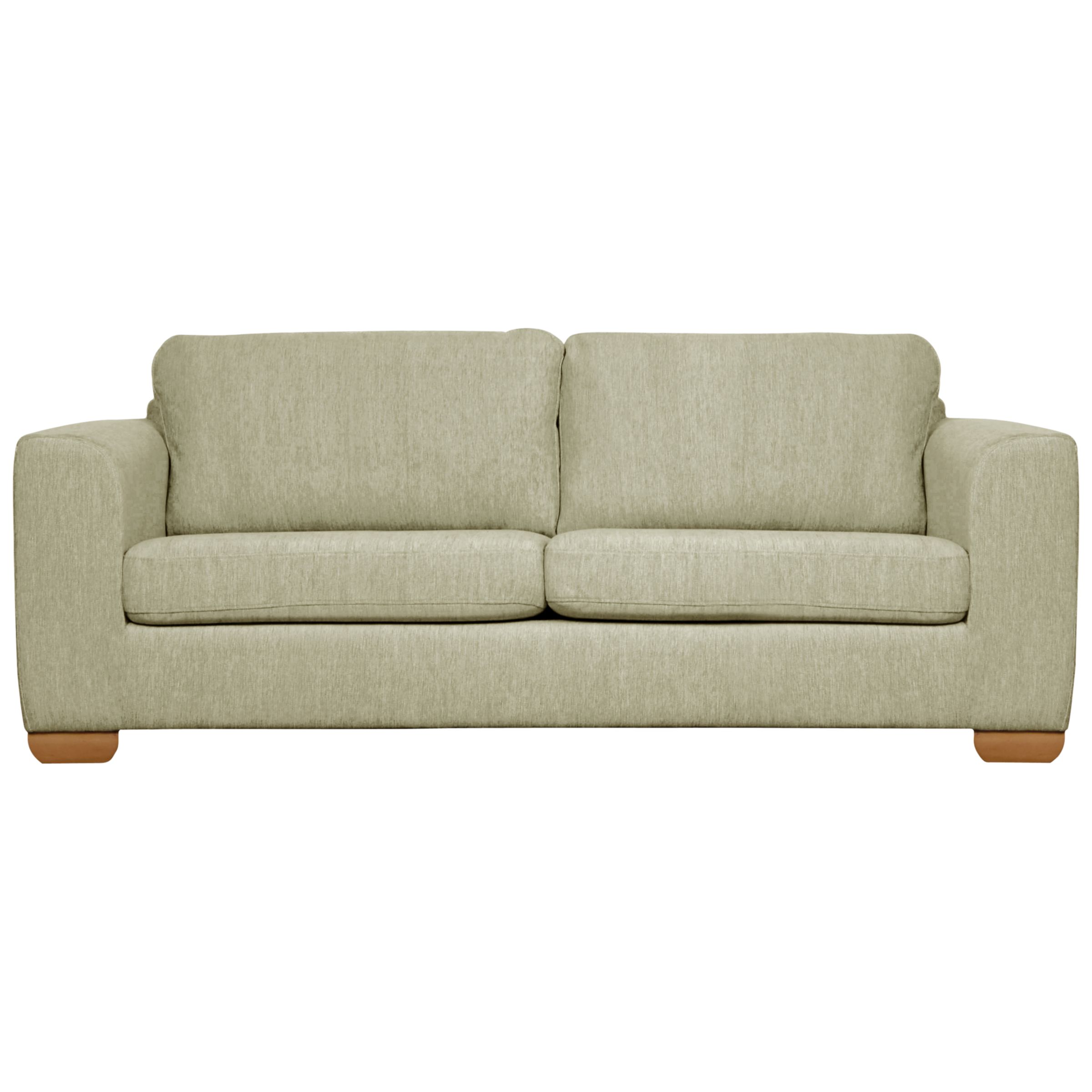 John Lewis Felix Large Sofa, Toast/ Light Leg, width 202cm