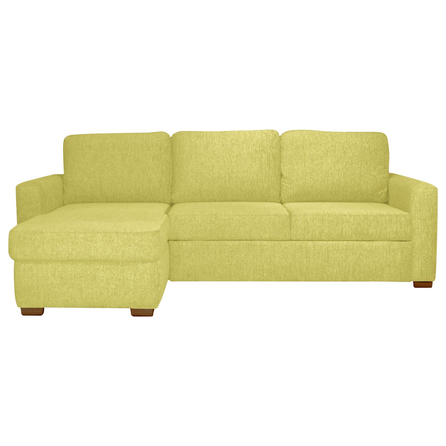 John Lewis Sacha Platform Sofa Bed, Serene Apple/ Dark Leg, width 239cm