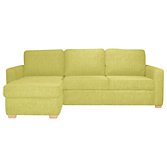 John Lewis Sacha Platform Sofa Bed, Serene Apple/ Light Leg, width 239cm