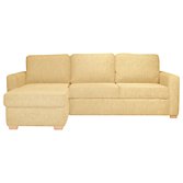 John Lewis Sacha Platform Sofa Bed, Serene Shell/ Light Leg, width 239cm