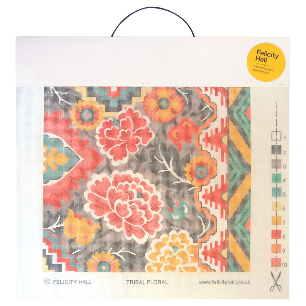 Felicity Hall Printed Canvas, Tribal Floral