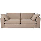 John Lewis Jones Options 2 Square Arm Grand Sofa, Devin Oatmeal, width 228cm