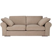 John Lewis Jones Options 2 Scroll Arm Large Sofa, Oatmeal, width 208cm