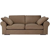 John Lewis Jones Options 2 Scroll Arm Large Sofa, Bark, width 208cm