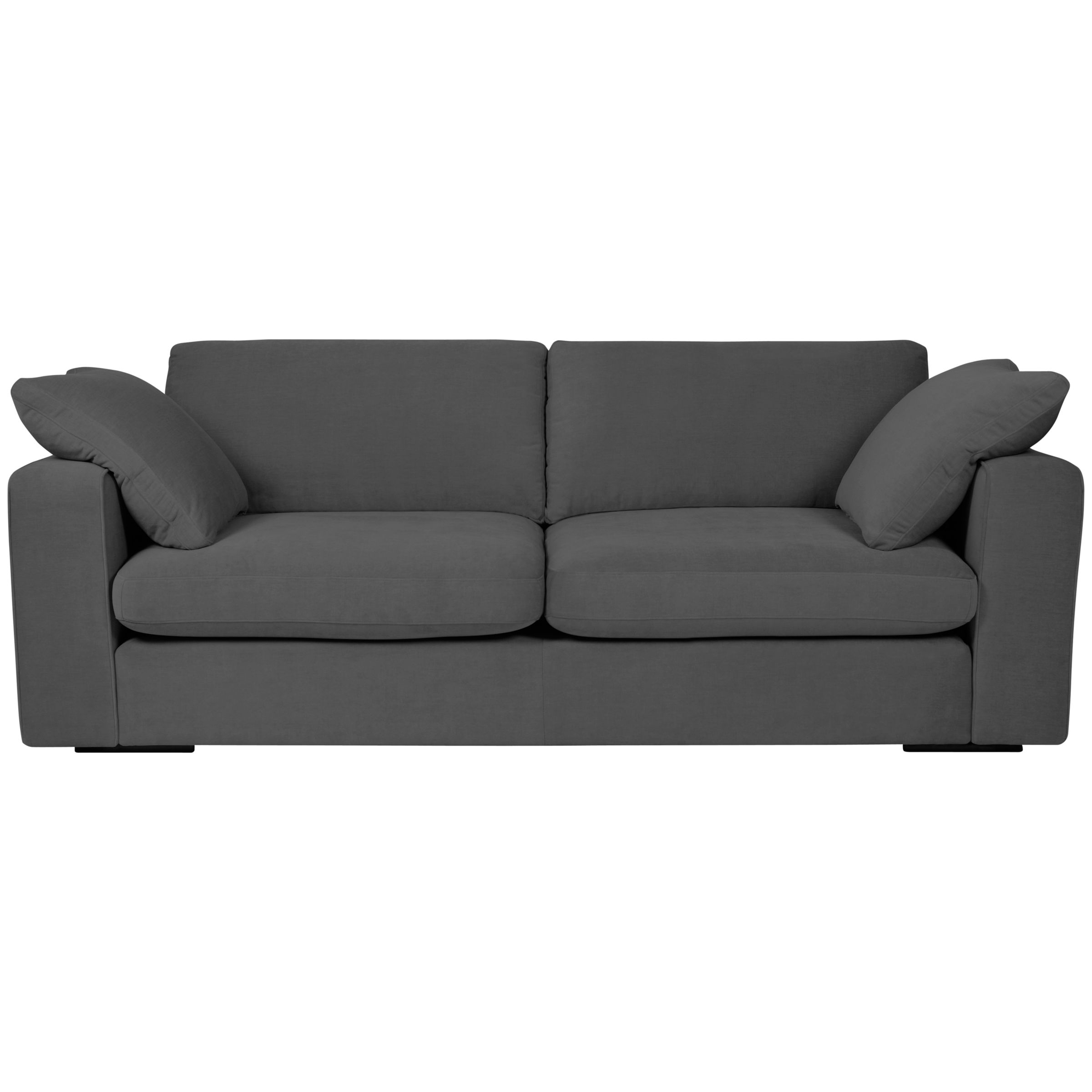 John Lewis Jones Options 2 Square Arm Grand Sofa, Shadow, width 228cm