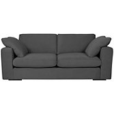 John Lewis Jones Options 2 Square Arm Large Sofa, Shadow, width 208cm