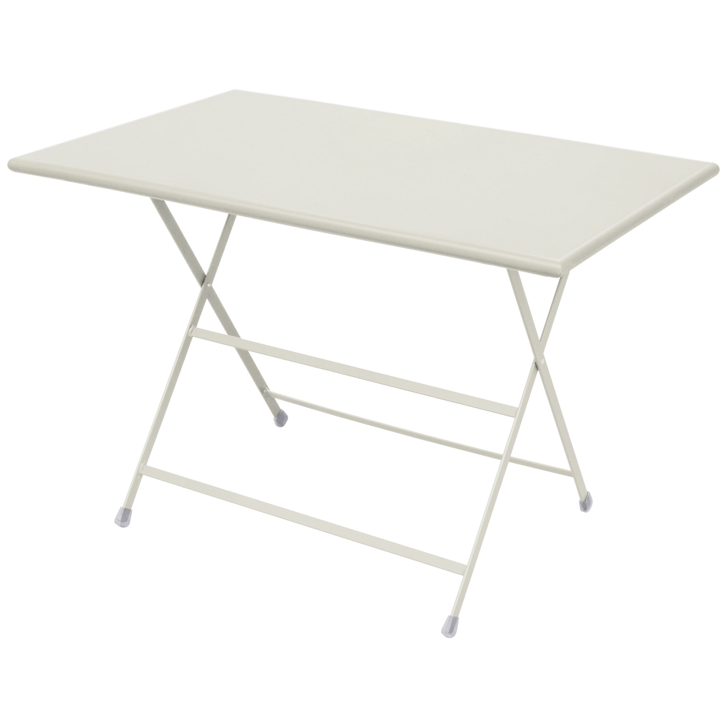 emu Arc En Ciel Rectangular 4 Seater Outdoor Dining Table, White, width 70cm