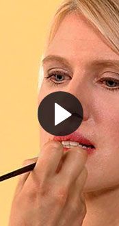Lady having makeup applied