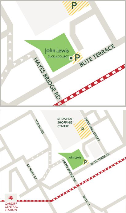 Map of Cardiff