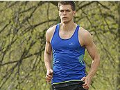 Man Running in a park