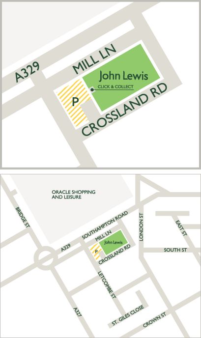 Map of Reading service building