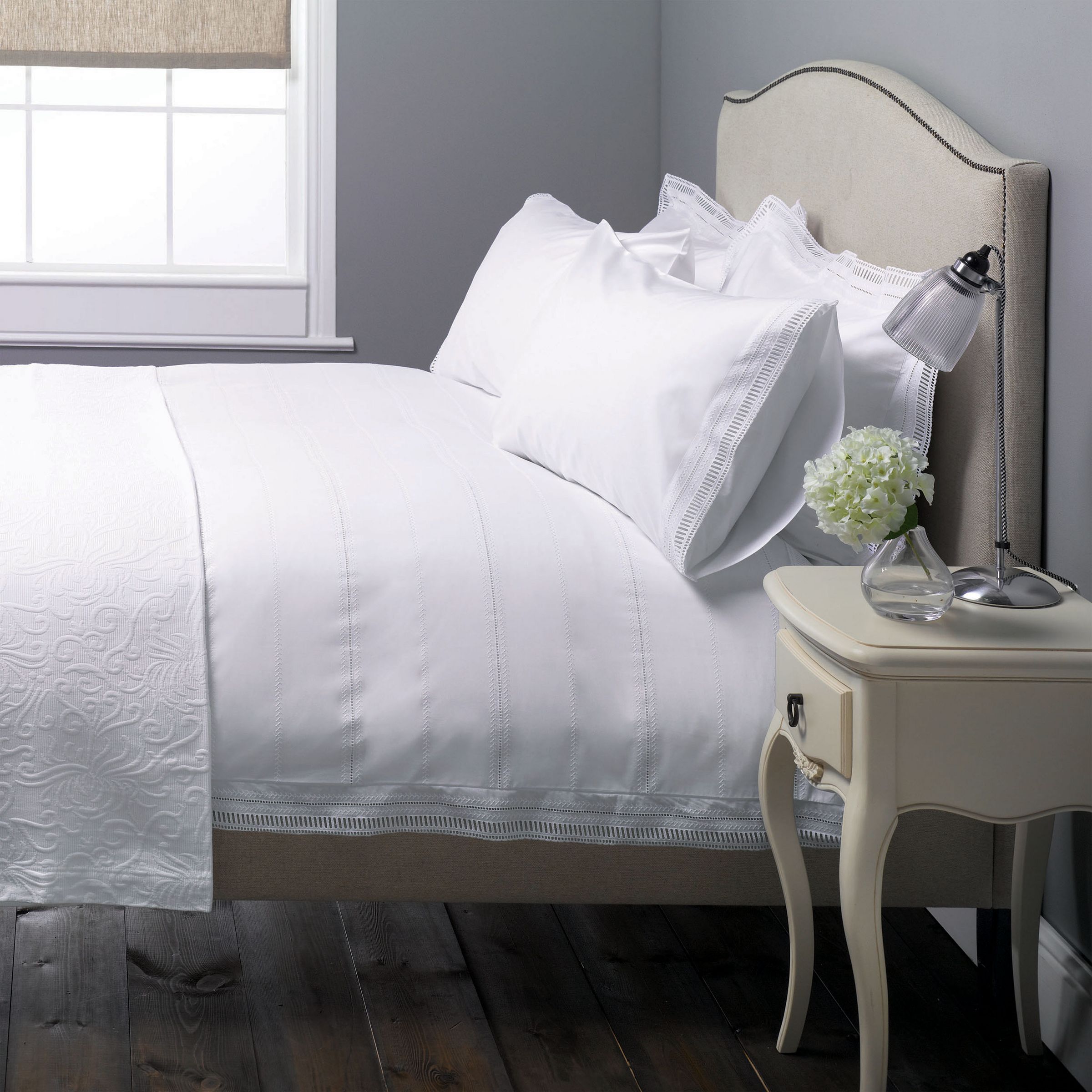 Buy John Lewis Antique Pillowcases, White online at JohnLewis 