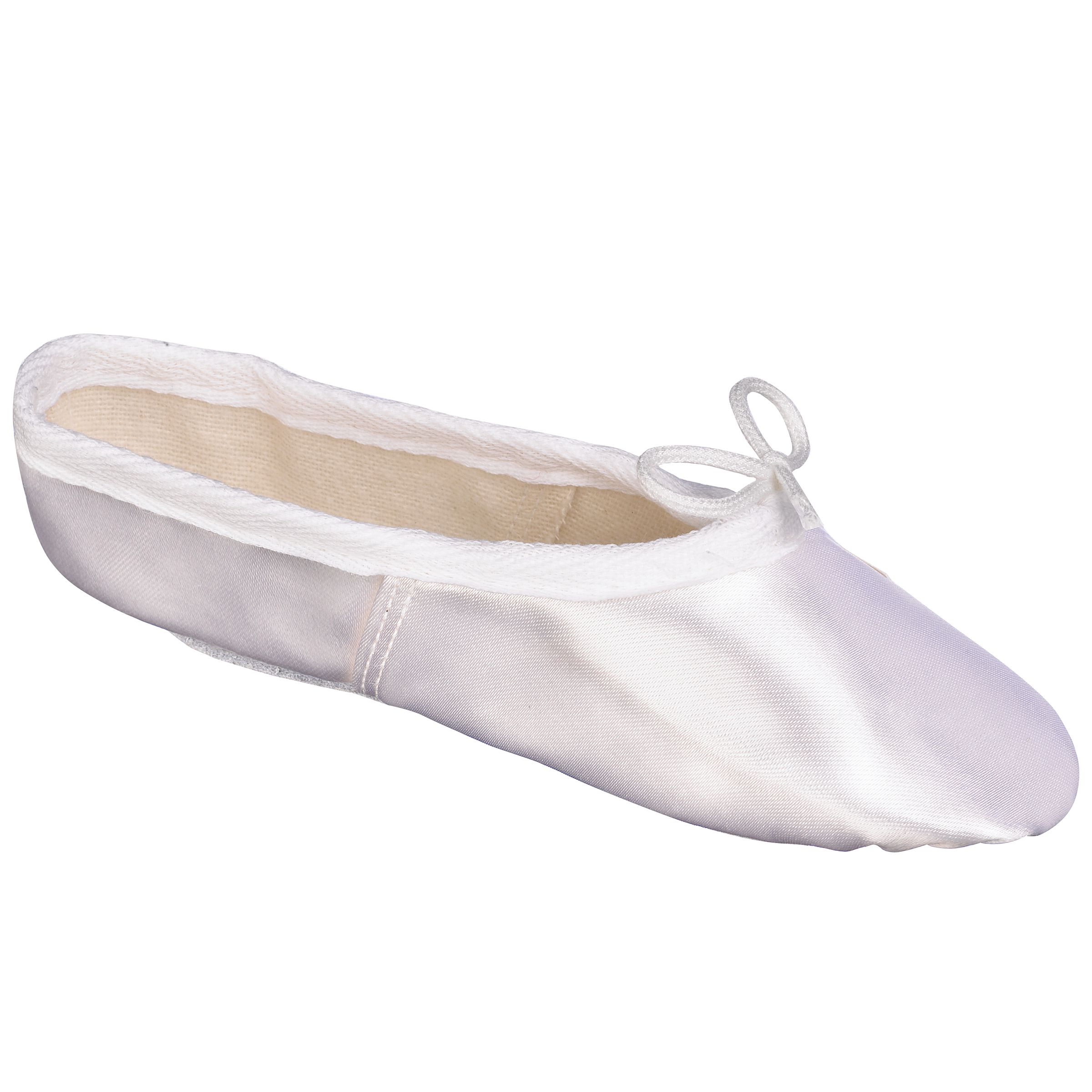 Buy John Lewis Girl Satin Ballet Shoes, White online at JohnLewis 