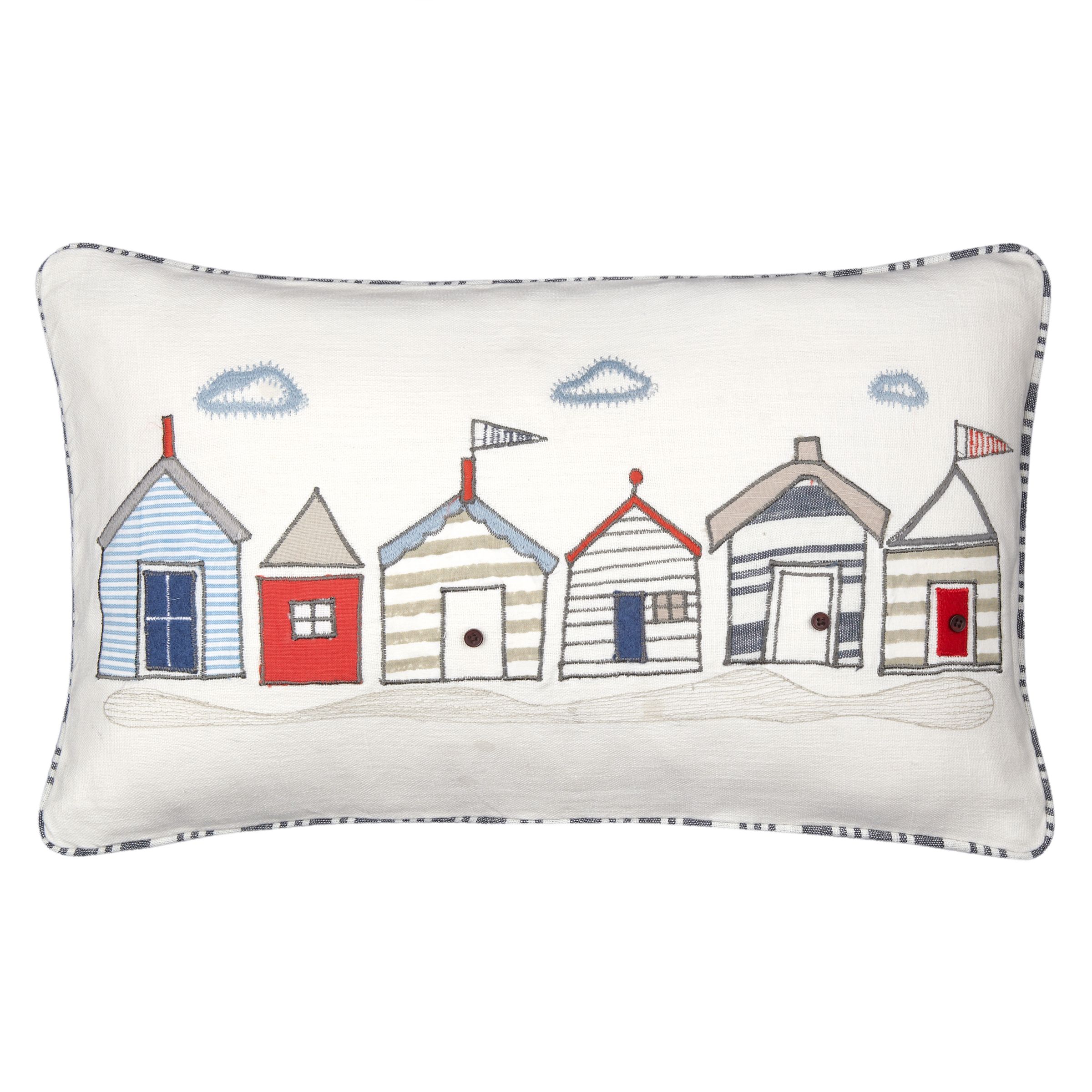 Buy John Lewis Beach Huts Cushion, Multi online at JohnLewis 