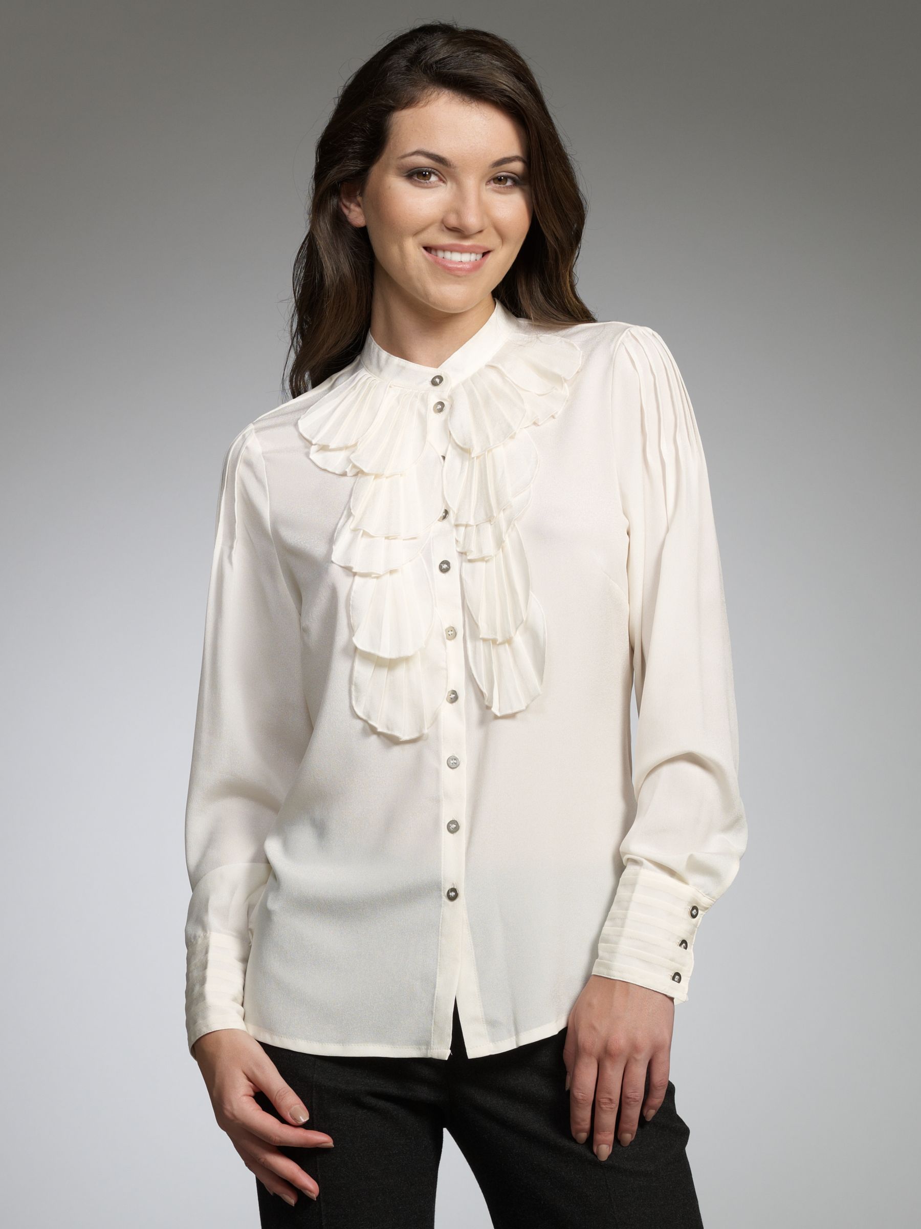 ruffle blouse