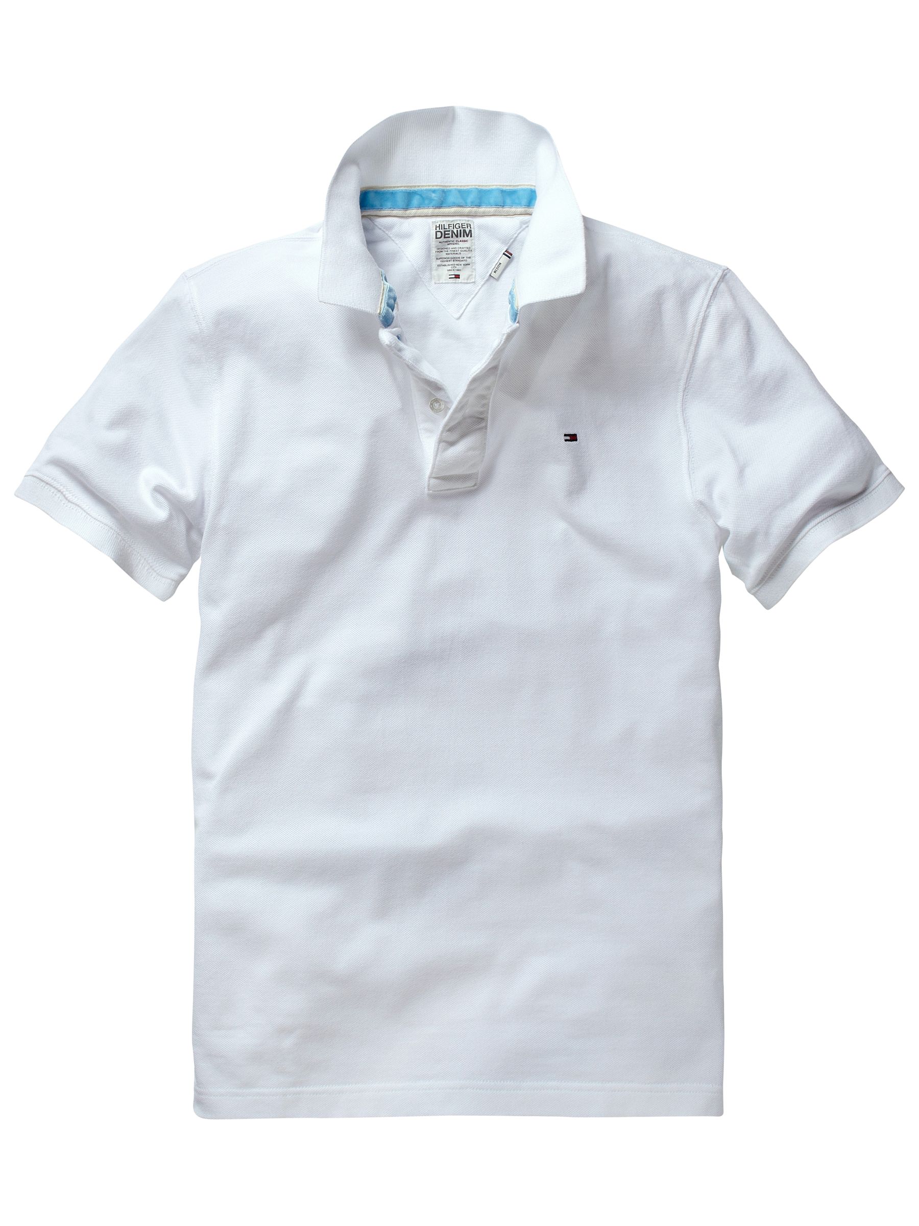 Buy Hilfiger Denim Pilot Flag Polo Shirt, White online at JohnLewis 