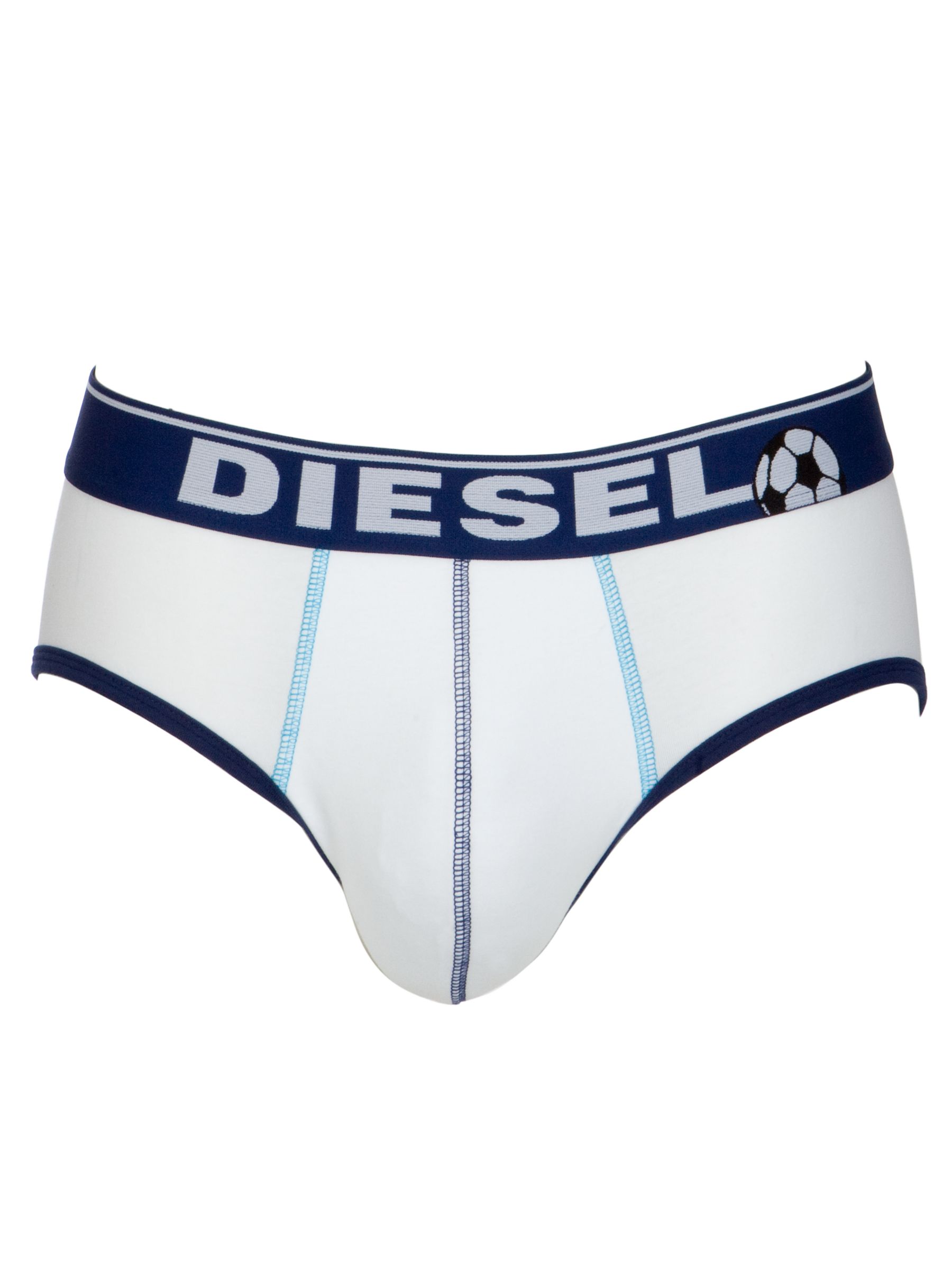 Buy Diesel HQV Man Of The Match Briefs, Blue/White online at JohnLewis 