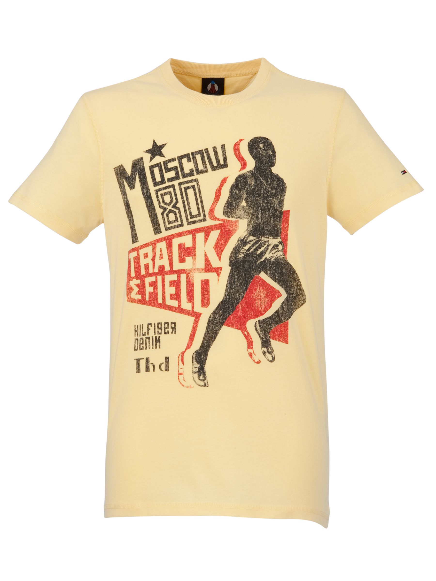 Buy Hilfiger Denim Moscow T Shirt, Yellow online at JohnLewis 