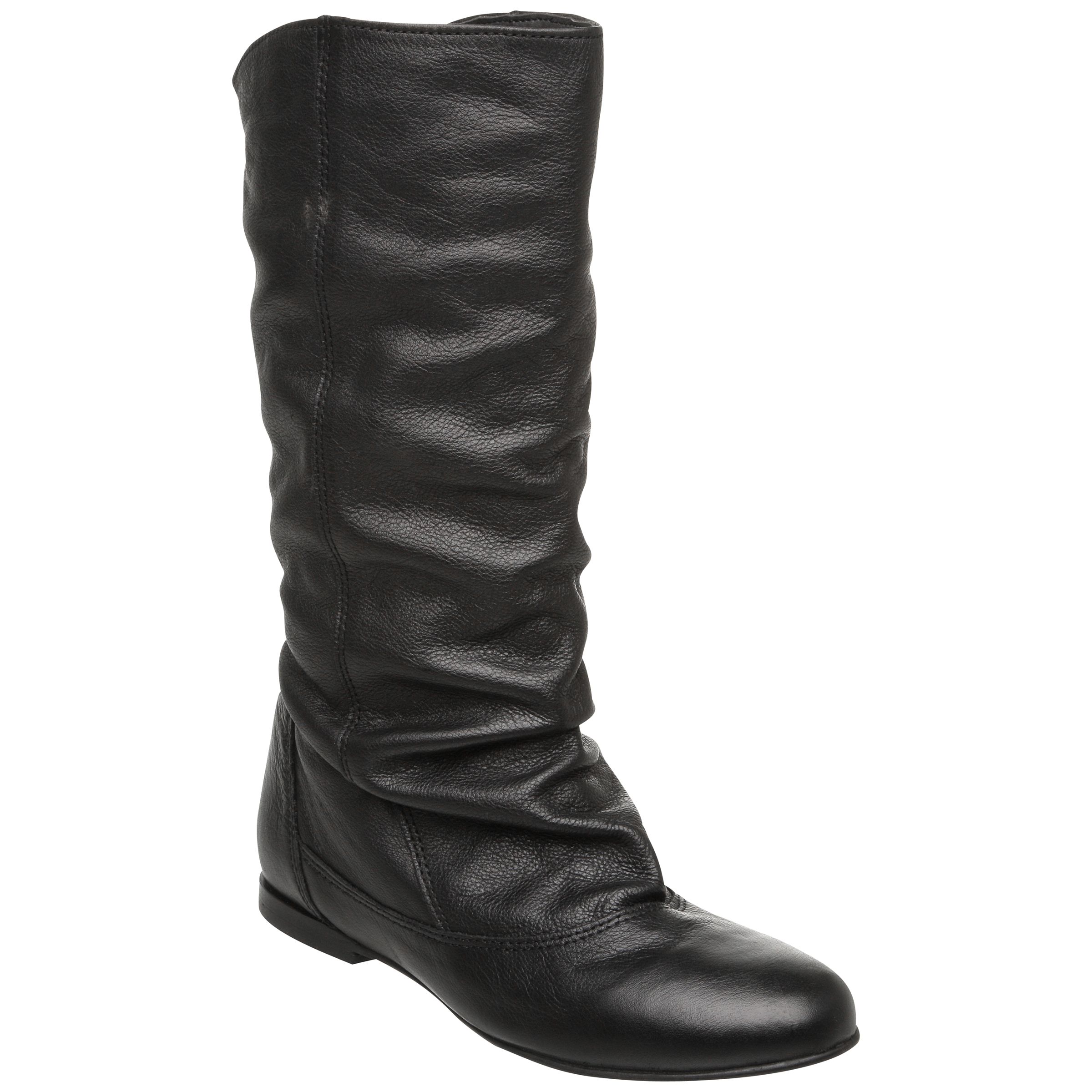 Buy Dune Melissa Slouch Calf Boot, Black online at JohnLewis 