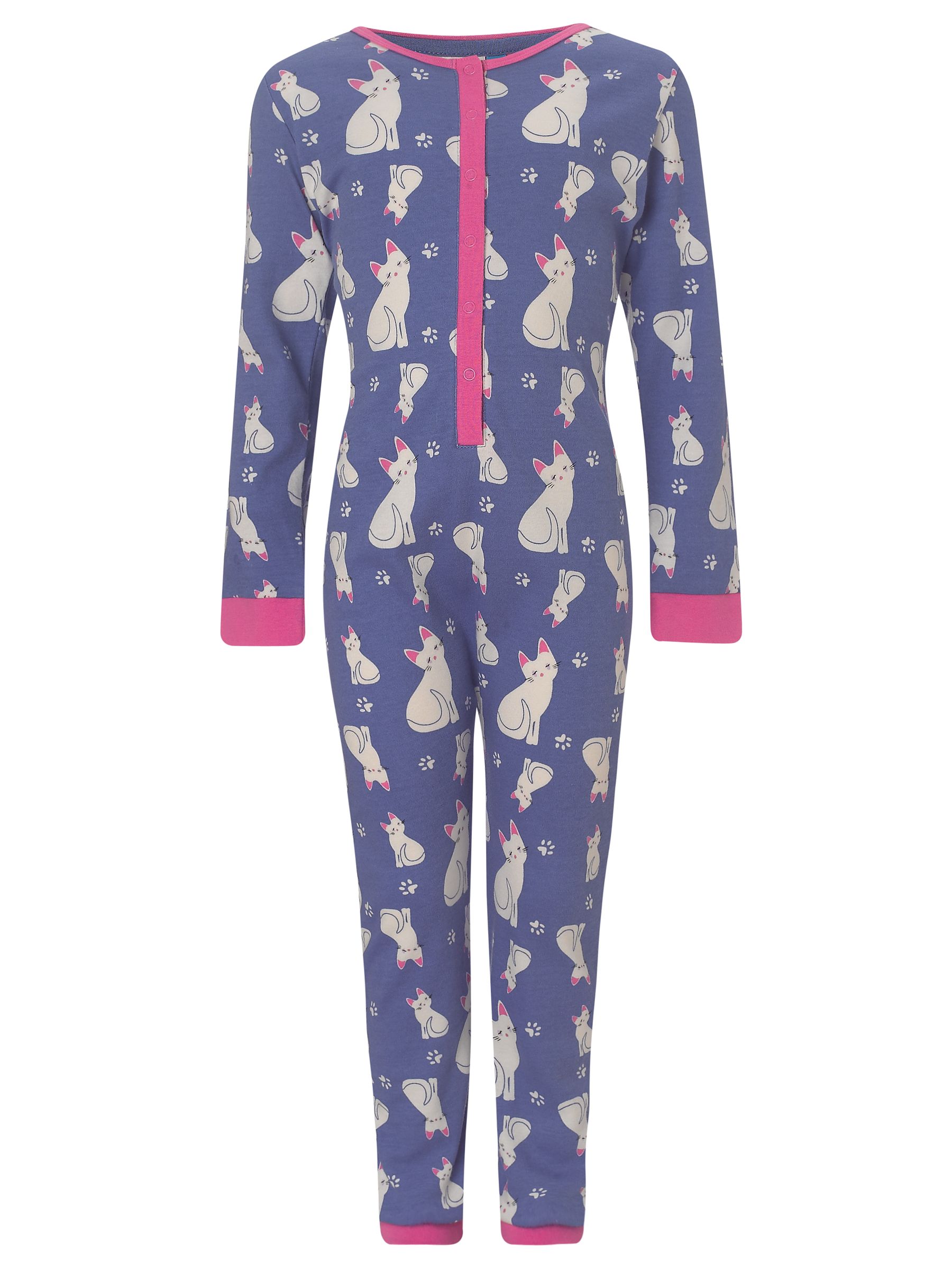 Buy John Lewis Girl Cat Onesie, Purple online at JohnLewis   John 