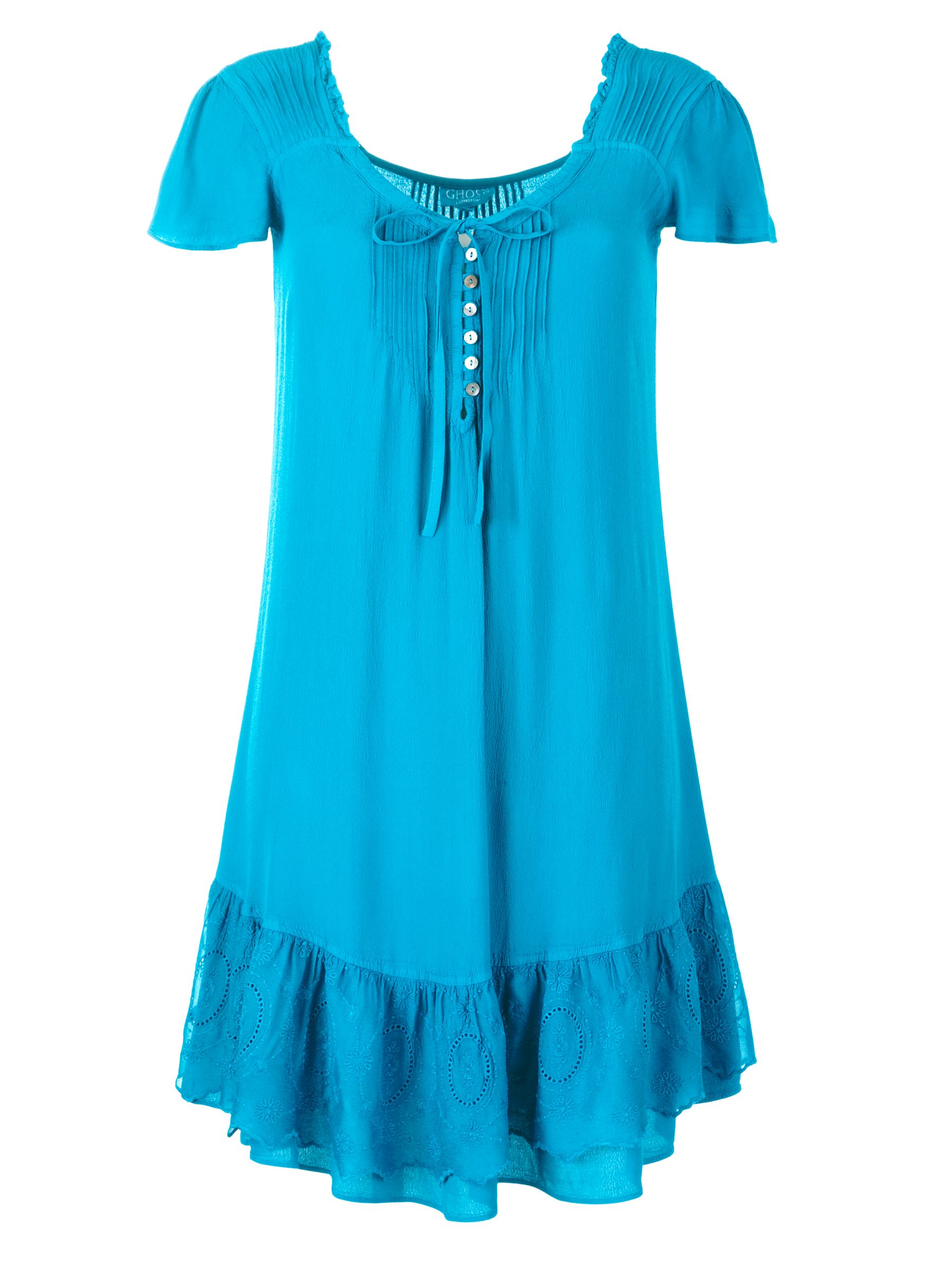 Buy Ghost Michelle Tunic Top, Lake Turquoise online at JohnLewis 