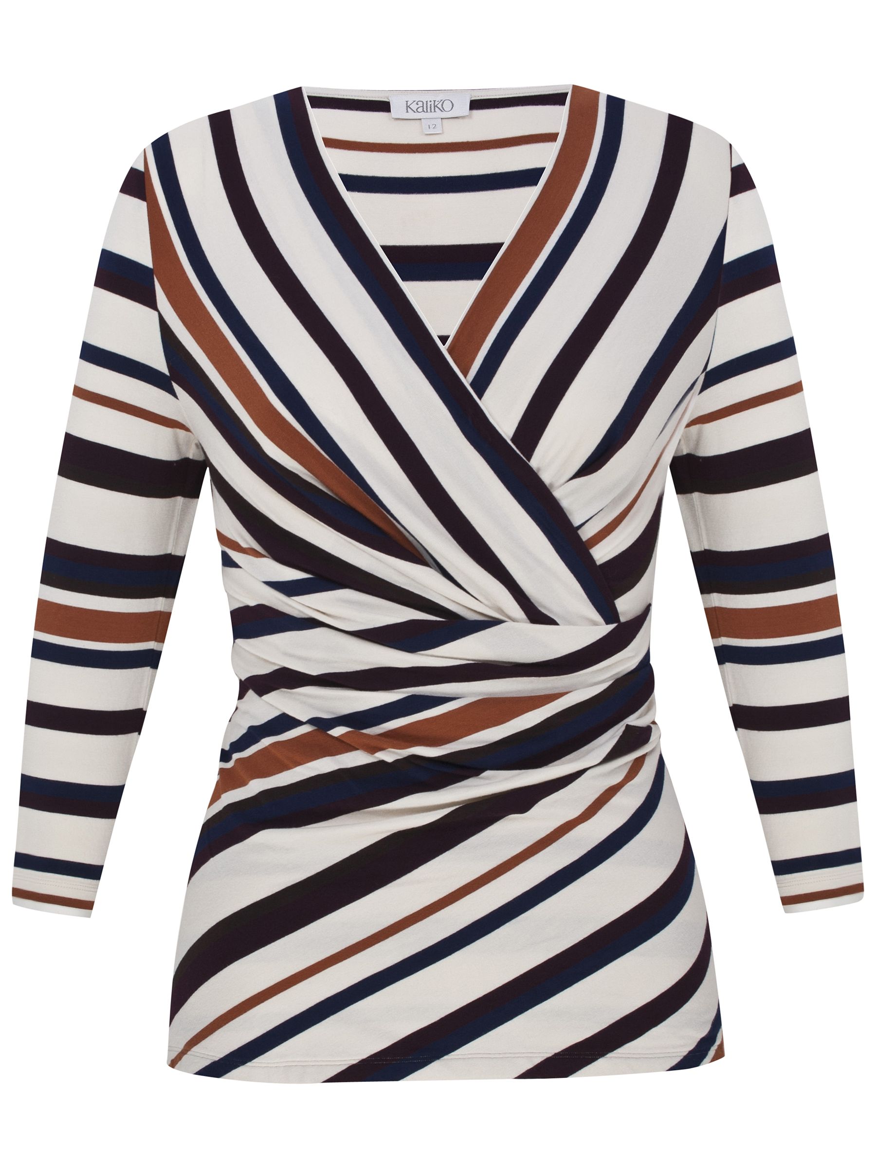 Buy Kaliko Multistripe Wrap Top, Multi online at JohnLewis   John 