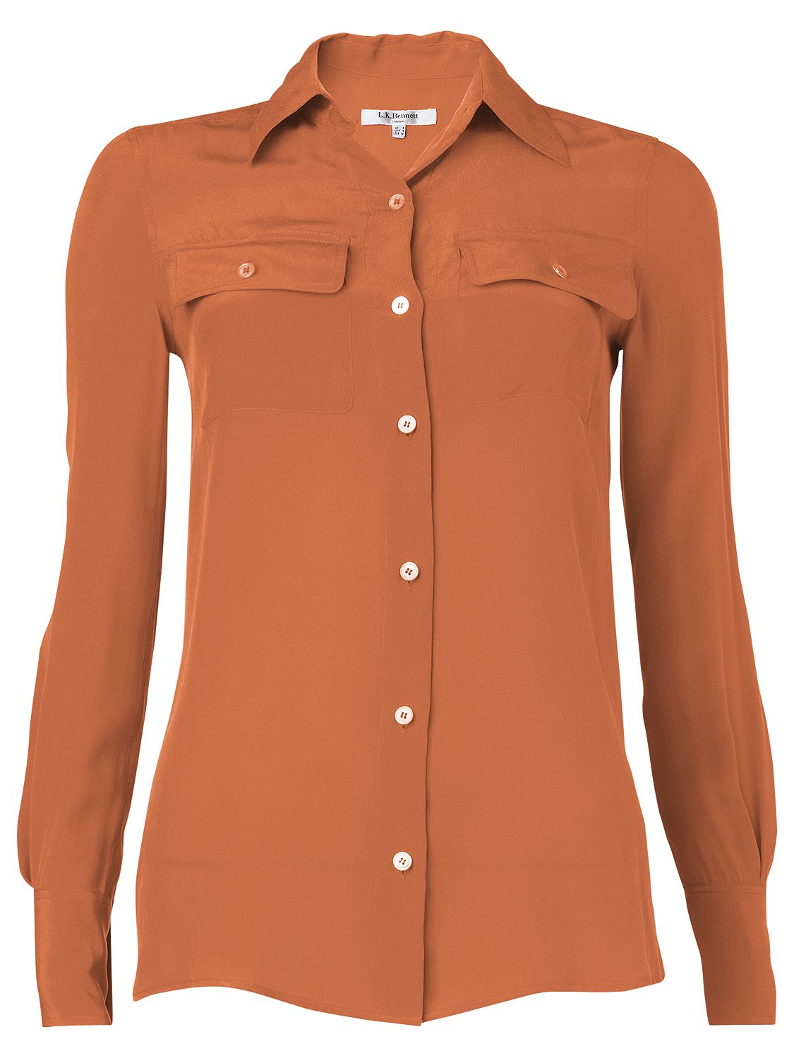 Buy L.K. Bennett Gina Gerard Darel Shirt, Ginger online at JohnLewis 