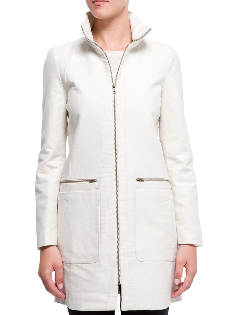 Buy Mango XL Pockets Fitted Coat, Neutral online at JohnLewis 