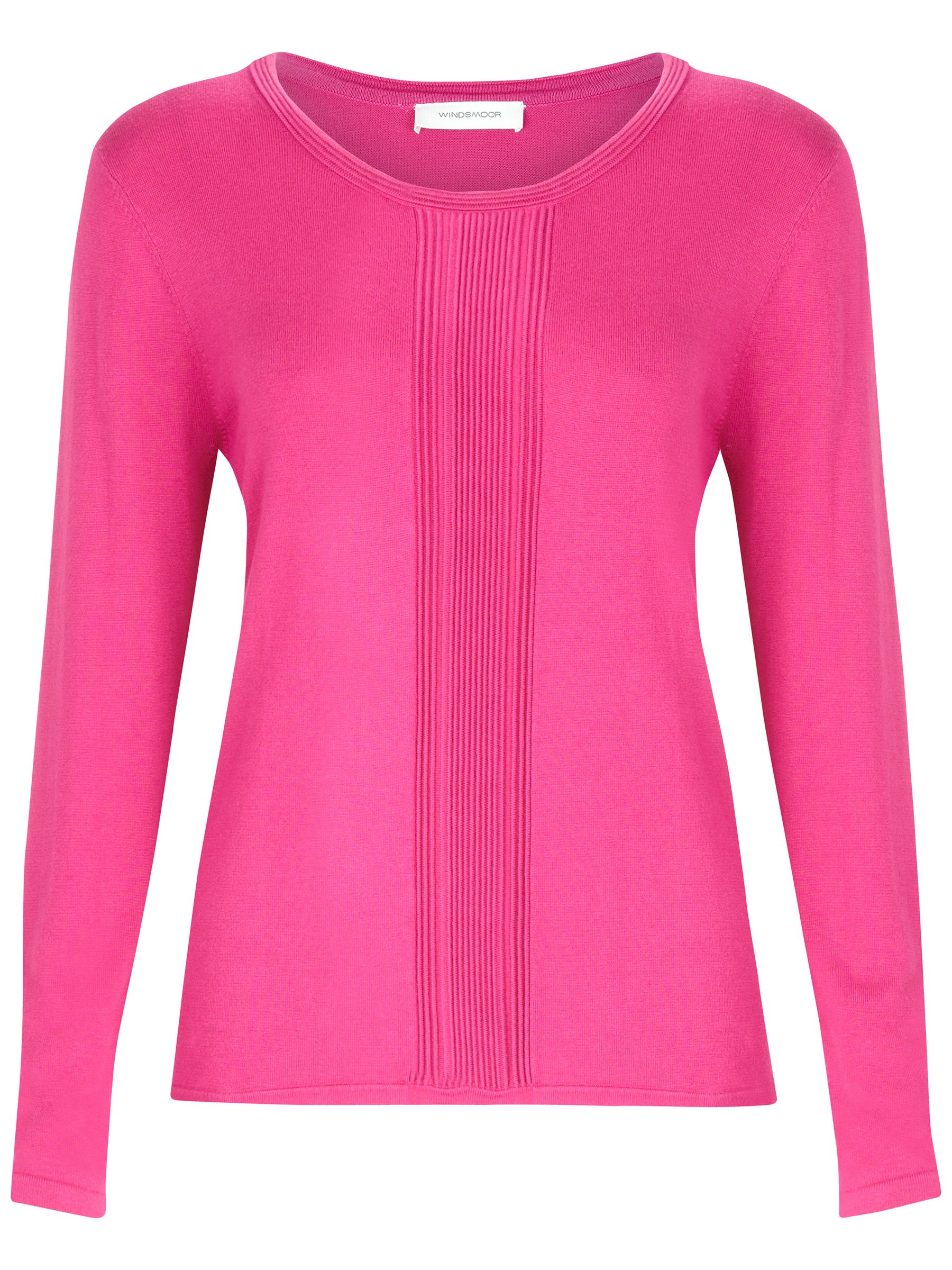 Buy Windsmoor Ribbed Jumper, Dark Pink online at JohnLewis   John 