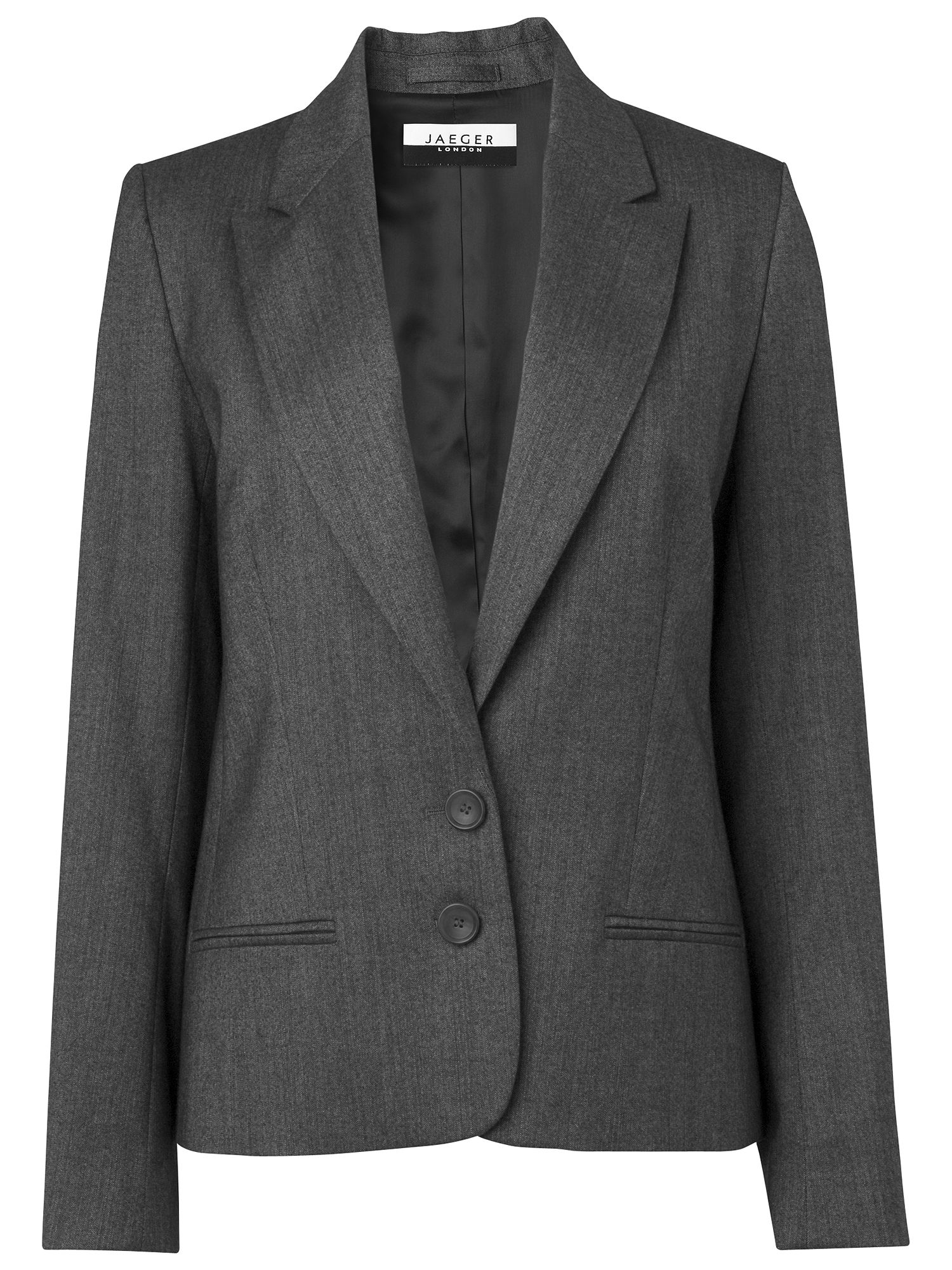 Buy Jaeger London Mayfair Jacket, Charcoal online at JohnLewis 