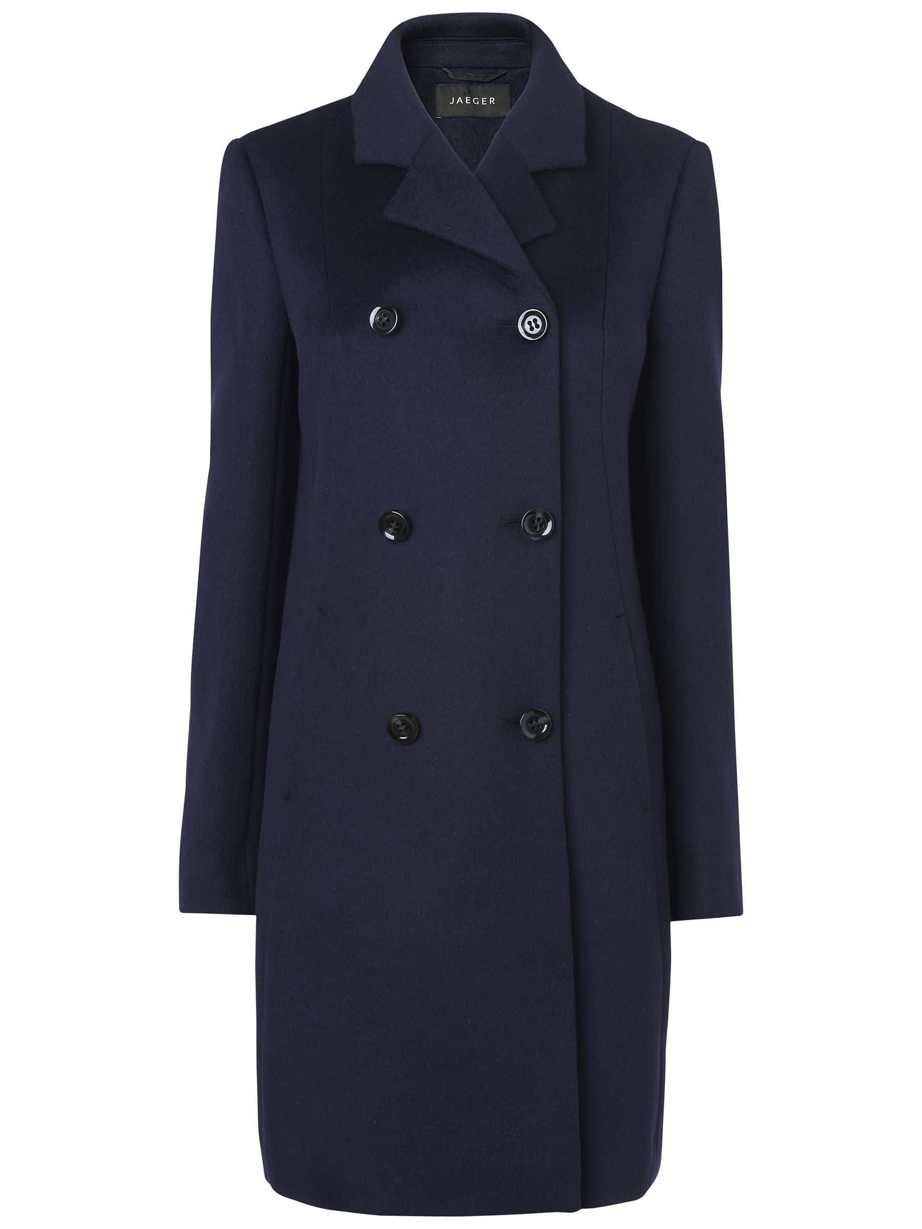 Buy Jaeger A line Swing Coat, Navy online at JohnLewis   John 