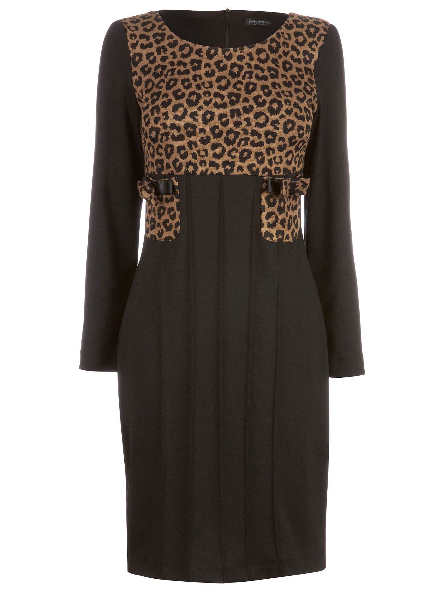 Buy James Lakeland Long Sleeve Spotted Dress, Taupe online at 